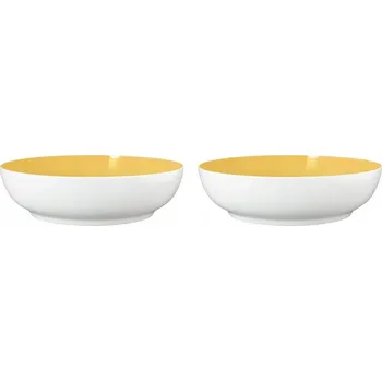Sada 2 kulatých misek 25 cm porcelán curry Meadow Seltmann