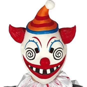 Karnevalová maska Maska na obličej Guirca GU2258 latexová klaun vícebarevná