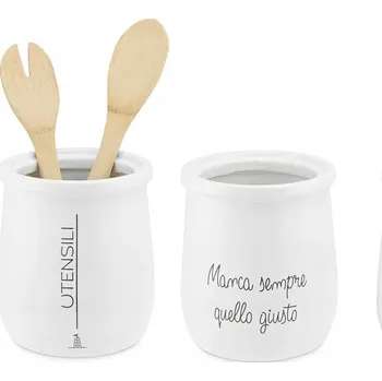 Odkapávač na nádobí LA PORCELLANA BIANCA GLI ONESTI Stojan na kuchyňské náčiní / odkapávač na příbory