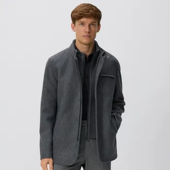 Pánské sako Reserved - Blejzr regular fit - tmavě šedá - 8699H-90M - 8699H-90M-L