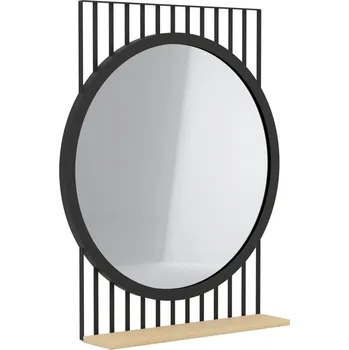 Zrcadlo Eglo 425065 - Zrcadlo HUNWICK 45,4x57 cm černá/lípa