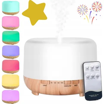 Aroma difuzér ZVHLČOVAČ VZDUCHU AROMA LAMPA AROMATERAPIE LED RGB SVĚTLA DÁLKOVÉ OVLÁDÁNÍ