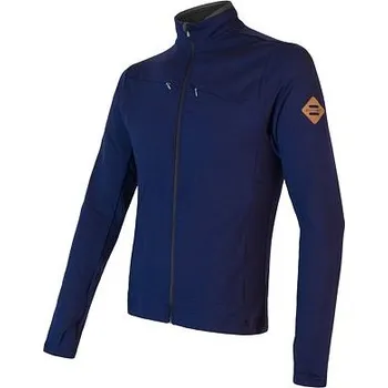 Pánská móda SENSOR MERINO UPPER pánská mikina celozip deep blue