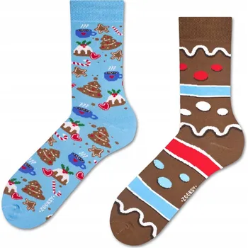 Pánské ponožky Pánské vánoční Ponožky barevné, vtipné, dlouhé, 41-46, Dárek ZOOKSY