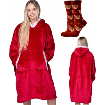 Dámská mikina Dámská Mikina s kapucí Blanket oversize mikina Deka velikost