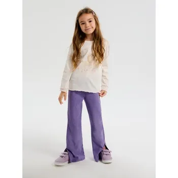 Dívčí kalhoty Sinsay - Rozšířené legíny - fialová - 677AV-45X - 677AV-45X-104