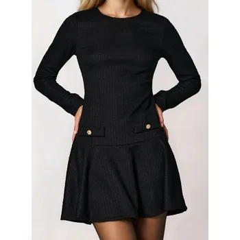 Dámské šaty Sinsay - Rozšířené mini šaty - černá - 911EY-99X - 911EY-99X-L