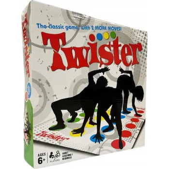 Desková hra Dovednostní Hra TWISTER Rodinná Párty hra NOVÁ EDICE + 2 Nová Pravidla