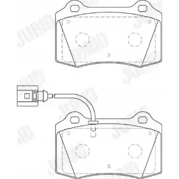 Brzdová destička Jurid 573641J Sada brzdových destiček, kotoučové brzdy