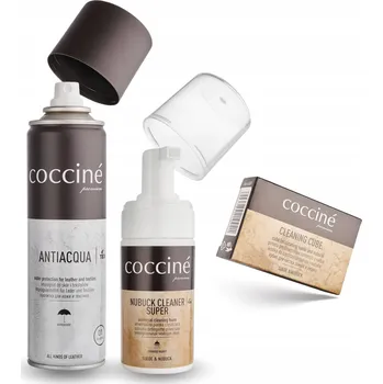 Přípravek pro údržbu obuvi Coccine Voděodolný Impregnace 250ml + Pěna a Guma na Čištění Semiše