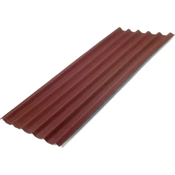 asfaltová šindel Onduline Deska asfaltová vlnitá Easyfix 81x200cm červená