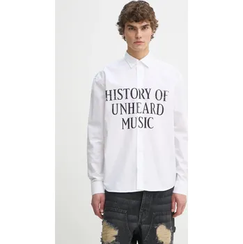 Pánská košile Bavlněná košile Études Studio bílá barva, relaxed, s klasickým límcem, H24MCSHI364 00X, vel. 48