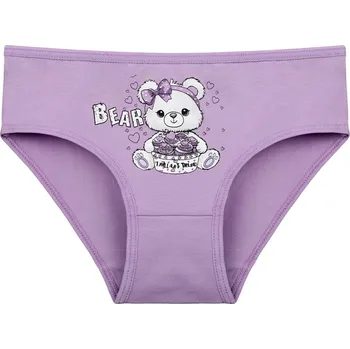 Dívčí spodní prádlo Dětské kalhotky Bear - fialová - 2 - 3