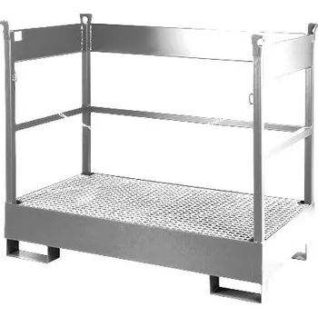 Olejová vana Meva Záchytná vana pro převoz 2 sudy zinkovaná