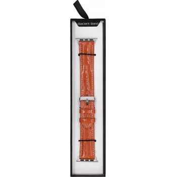 Řemínek na hodinky Elegantní kožený řemínek pro Apple Watch 38 40 41 mm řemínek GlacierX Hnědý