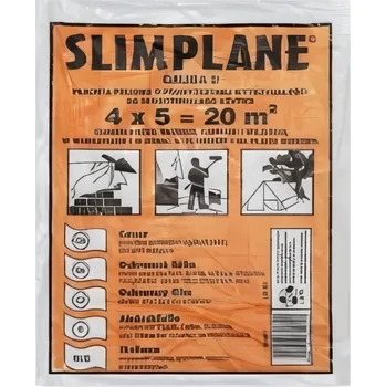 Zakrývací fólie na malování Slimplane malířská Fólie 4 m x 5 m x 15 µm