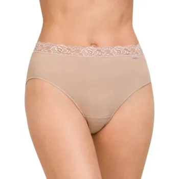 Kalhotky Bavlněné midi kalhotky s krajkou Avet 32079 Barva: tělová, Velikost: XXL
