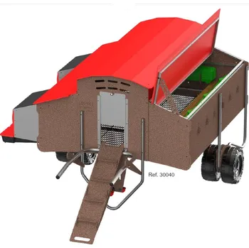 kurník Eggy Mobilní kurník pro 30 slepic z EKOplastu + sada kol pro volný pohyb