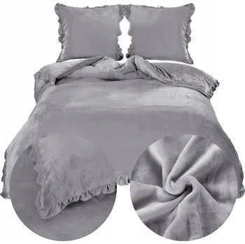 Povlečení Povlečení s volánem 160x200 3 ks Povlaky na polštáře 70x80 Mikrovlákno Plyšové Medvídek ERVA