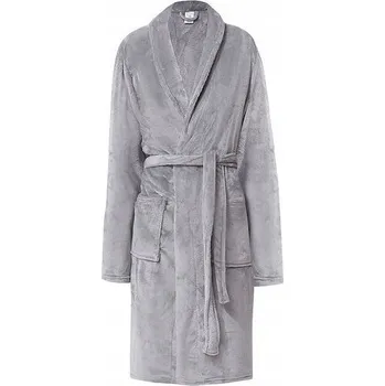 Podprsenka Dámský fleecový župan COMFORT QUEEN vel. L světle šedý