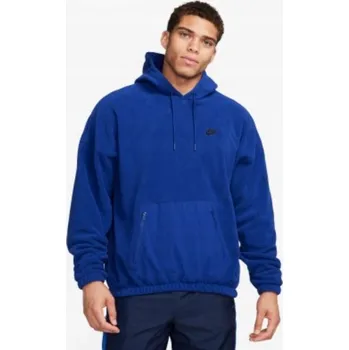 Pánská mikina Vel. M pánská mikina s kapucí NIKE POLAR WARM WINTER modrá, pro mládež