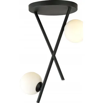 Emibig RIVER 2 OPAL Stropní Svítidlo / stropní svítidlo Ocel lakovaná sklo Černá 10W