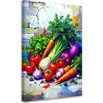 Obraz Obraz do kuchyně jídelny, Zelenina Zátiší 40x60