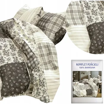 Povlečení Povlečení 160x200 3 dílů bavlněný satén AIDA komplet 2x povlak na polštář