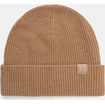 Čepice Kašmírová čepice Calvin Klein hnědá barva, LV04D8013G 82X, vel. ONE SIZE