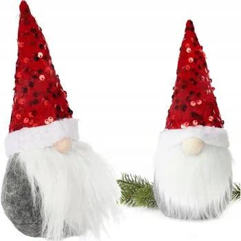 Vánoční dekorace Vánoční Skřítek Krasnal GNÓM Vánoční Ozdoba Dárek DEKORACE FIGURKA