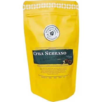 Káva Zámecká čokoládovna Bruntál Kávová zrna v hořké čokoládě - Cuba Serrano 50 g