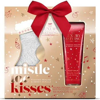 Kosmetická sada The Luxury Bathing Company Dárková sada s ponožkami ( Pralinka & Vanilka )