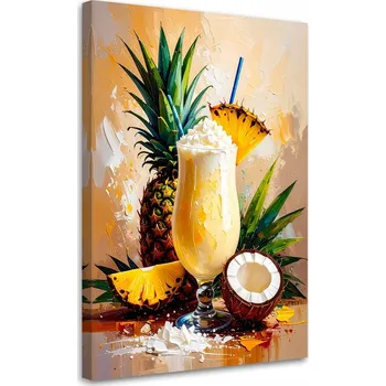 Obraz Obraz do kuchyně baru jídelny, Pina Colada Tropická 60x90