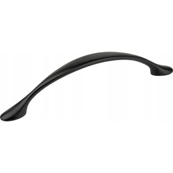 Nábytkové kování Nábytková úchytka Rejs černá matná 128 mm kovová