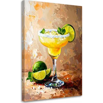 Obraz Obraz do kuchyně baru jídelny, Recept na koktejl Margarita, 80x120 cm