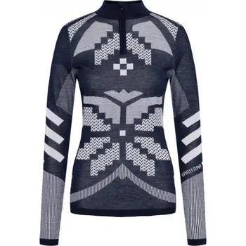 Dámské funkční triko se stojáčkem Kari Traa Faith Hz Merino 623594 Royal 25/26