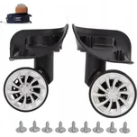 Náhradní kolečka pro kufry - plast roh + chrom 55mm (sada 2ks)