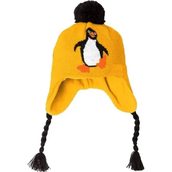 Čepice Dětská zimní čepice O´style Tučňák Žlutá AH-134 25/26