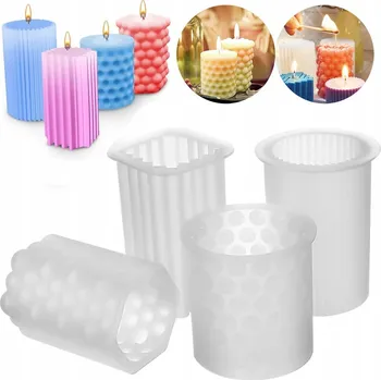 Svíčka FORMA SILIKONOVÁ FORMIČKA NA SVÍČKY, MÝDLA, MÝDÉLKA, KVĚT 4 KS