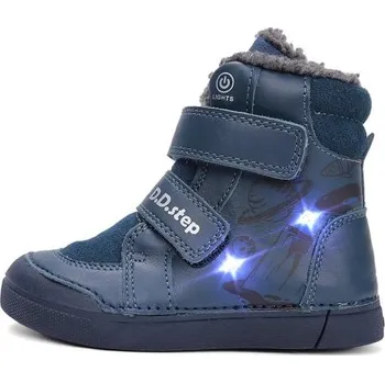Dámská zimní obuv D.D.step zimní blikající obuv w068 royal blue 52998A, velikost 30