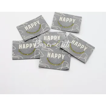 Nášivka Usměv šedá nažehlovací (E) (Nášivky na oblečení)