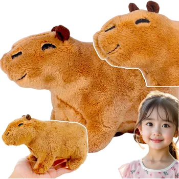 plyšák KAPYBARA PLYŠÁK KAPYBARA PLYŠOVÁ HRAČKA PRO DĚTI 36 CM VELKÝ PLYŠOVÝ MAZLÍČEK PŘÍTULNÍČEK MĚKKÝ