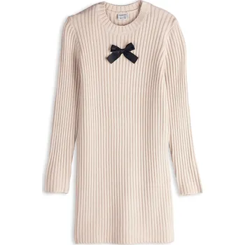 Dívčí oblečení GATE Svetrové šaty s mašličkou 3Y 825-0385/20