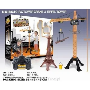 autíčko JEŘÁB NA DÁLKOVÉ OVLÁDÁNÍ S VĚŽOVÝM JEŘÁBEM EIFFELOVA VĚŽ