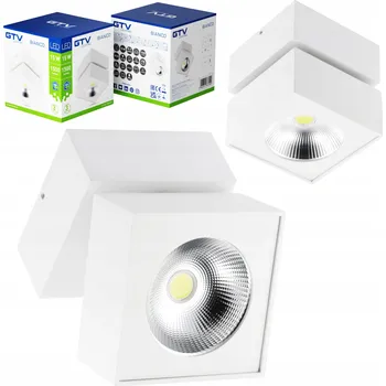 Stropní svítidlo GTV 15 W 1500 lm 4000 K čtvercové bílé