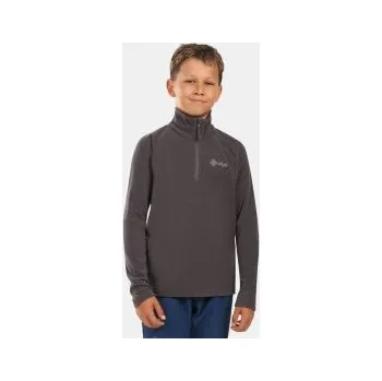 Chlapecká mikina Kilpi ALMERI-J tmavě šedá ZJ0204KI 110; Šedá mikina