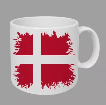 hrnek s vlajkou Dánsko 75ml (hrneček DÁNSKA)