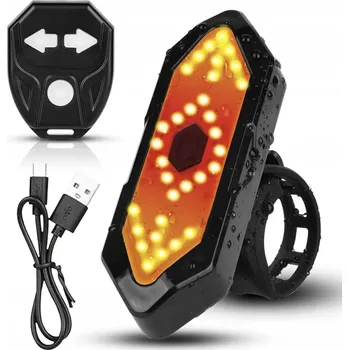 Cyklosvítilna Osvětlení na kolo SATIS světlo s blinkry 1400 lm USB