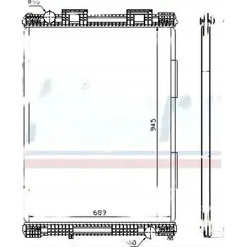 Chladič motoru Chladič, systém chlazení motoru Nissens 628700