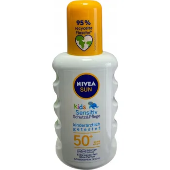 Přípravek na opalování Nivea Sun Kids Sprej 200 Ml Opalovací sprej pro děti a kojence s filtrem SPF 50+